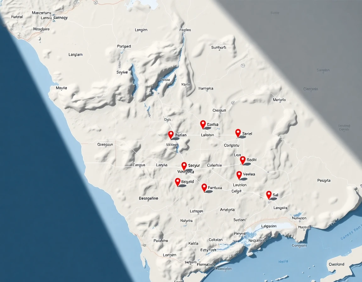 Plumbing Service Areas Map